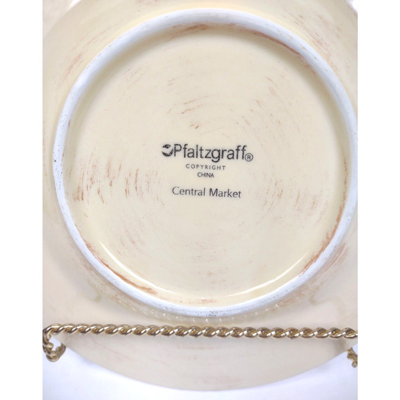 Pfaltzgraff Central Market Eggplant Pattern Ceramic Salad or Dessert Plate 8" - Picture 5 of 6
